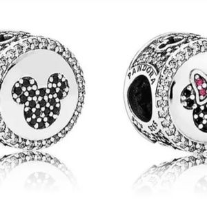 Disney Pandora Charm - Mickey & Minnie Mouse Icon - Limited Edition